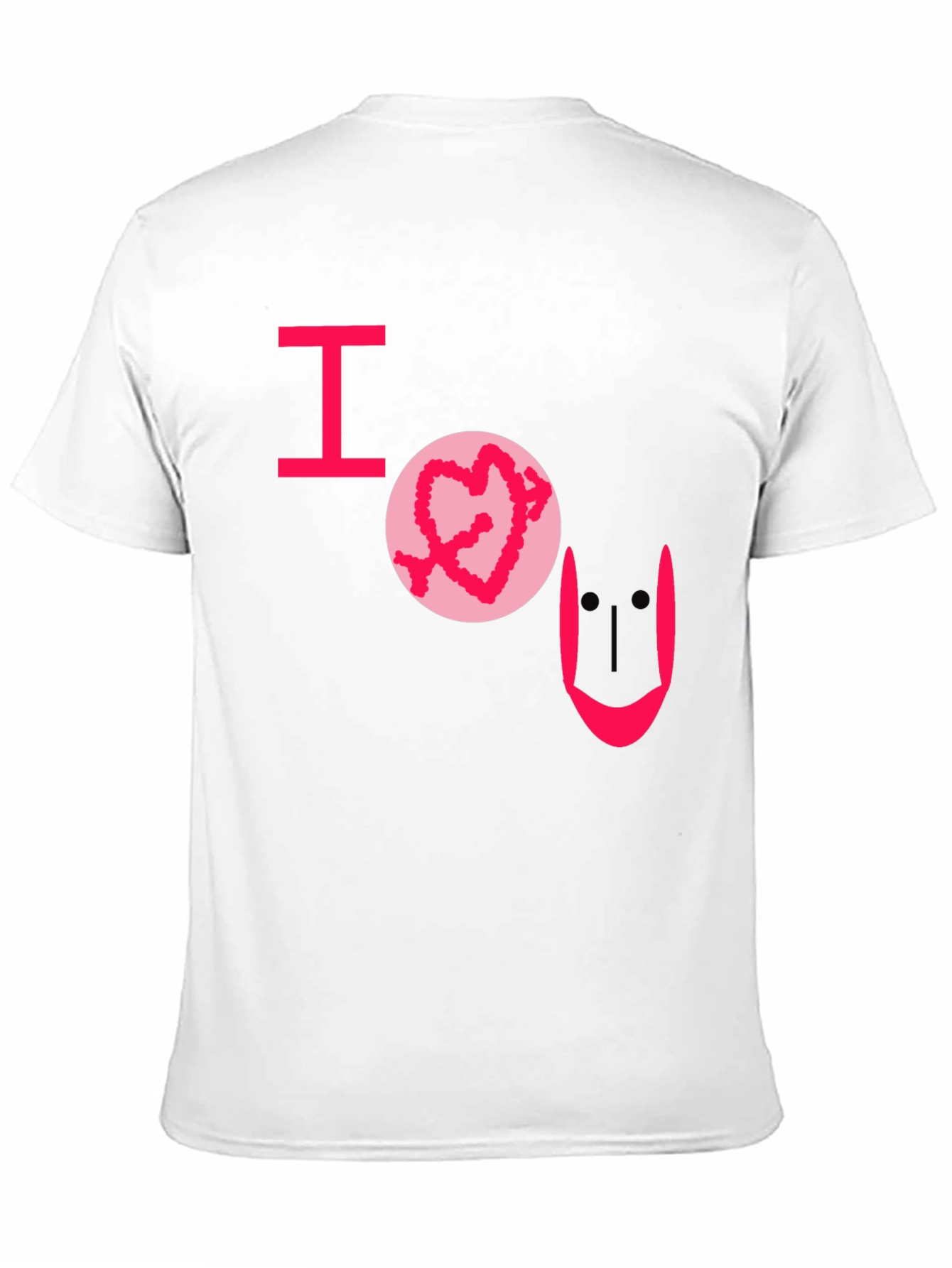 I Heart U Graphic Tee - Black Casual T-Shirt