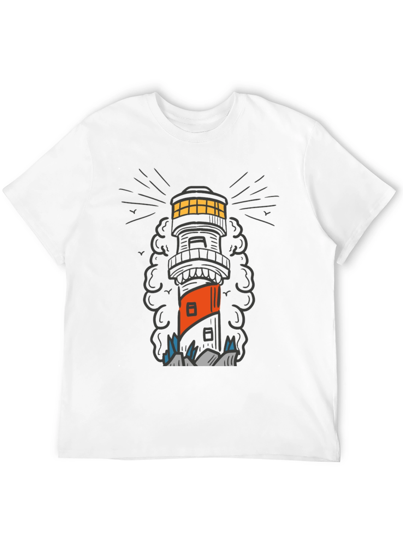 Lighthouse Graphic Tee - Coastal Style