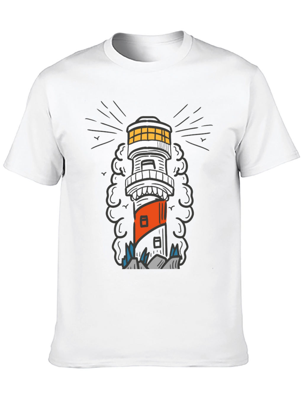Lighthouse Graphic Tee - Coastal Style
