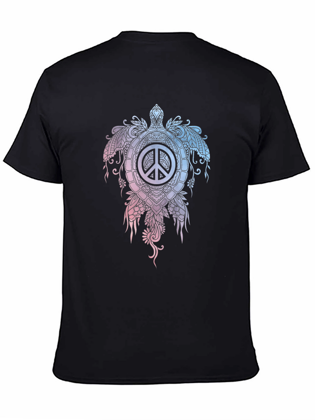 Peace Turtle Black T-Shirt