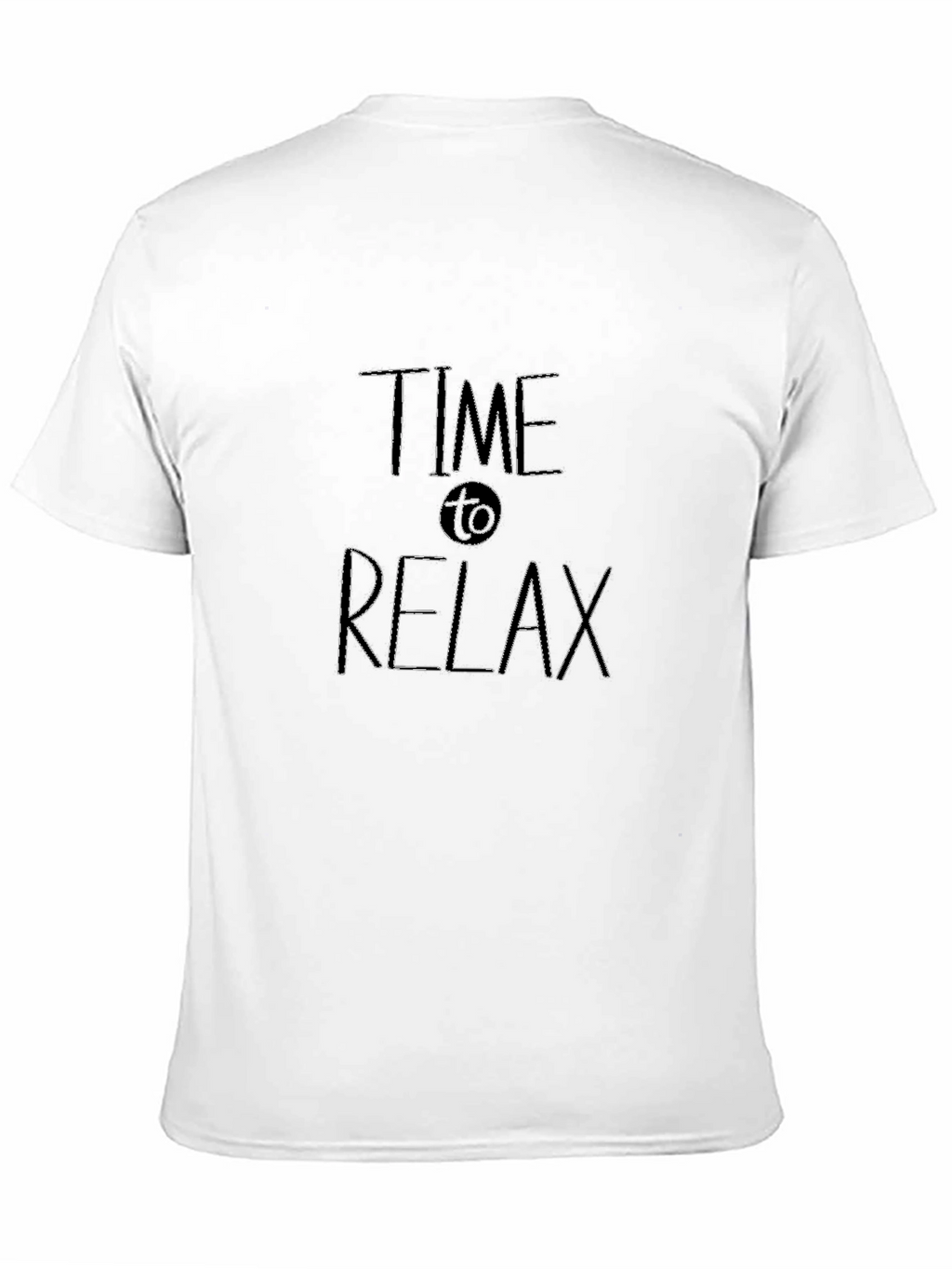 Time to Relax Black Graphic T-Shirt