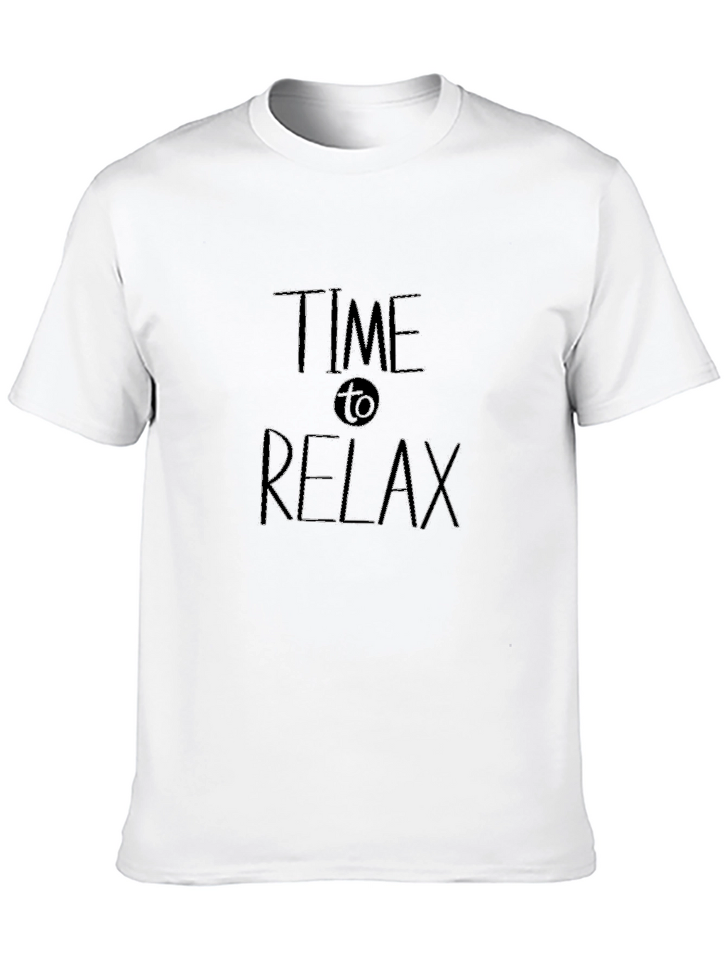 Time to Relax Black Graphic T-Shirt