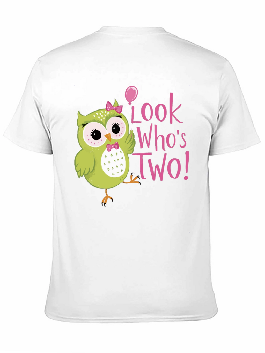 Cute Owl 2nd Birthday T-Shirt - Look Whos Two!