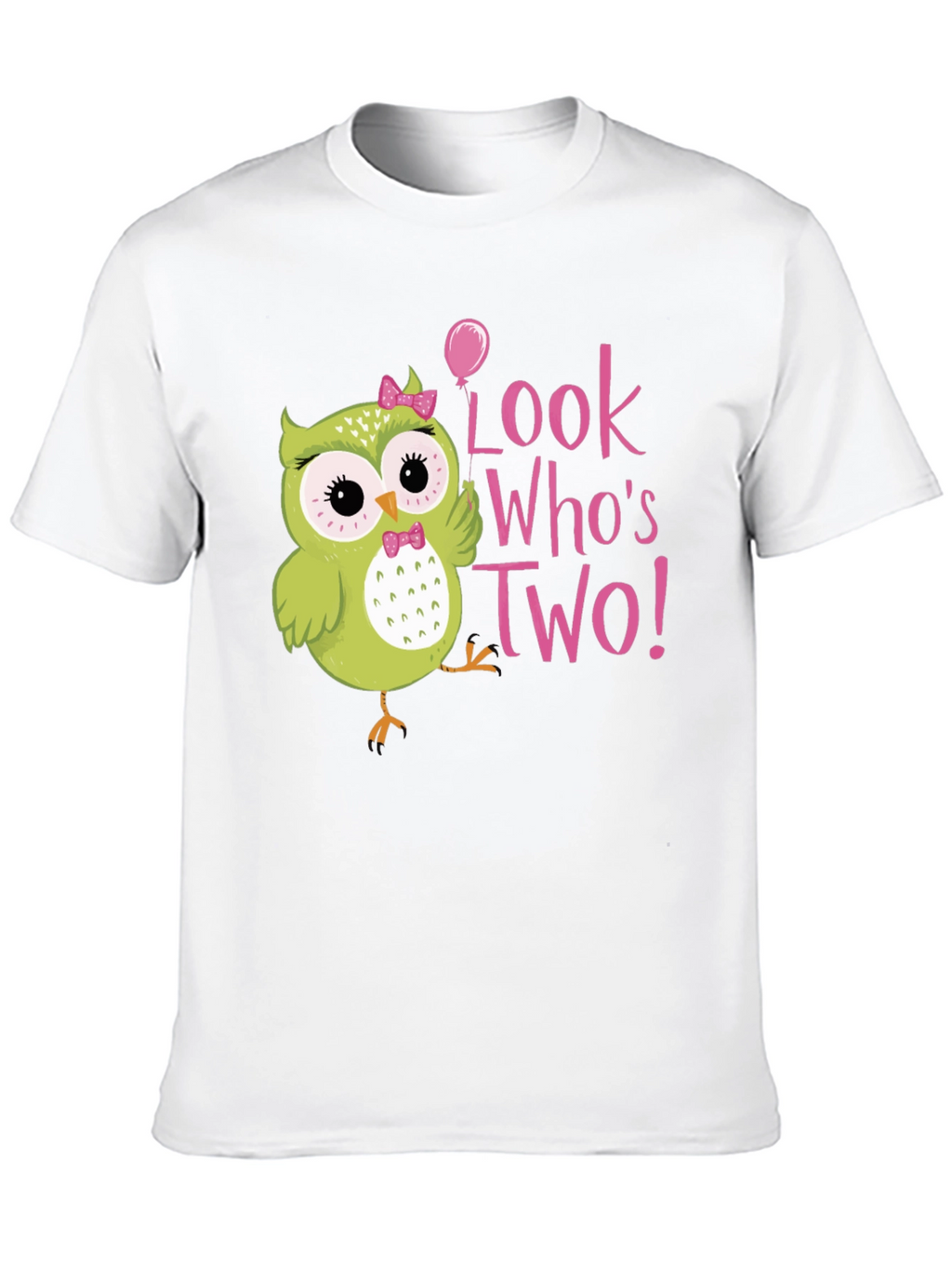 Cute Owl 2nd Birthday T-Shirt - Look Whos Two!