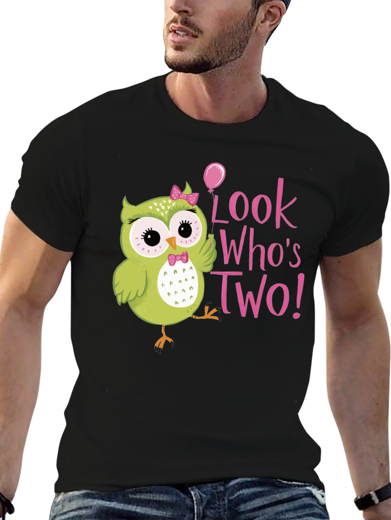 Cute Owl 2nd Birthday T-Shirt - Look Whos Two!