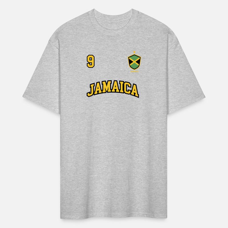 Jamaica Team Sports Number 9 Soccer Jamaican Flag
