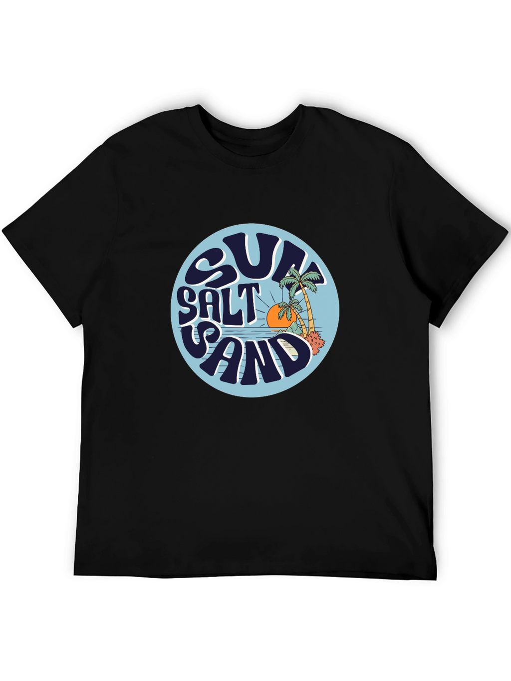 Sun Salt Sand Graphic Tee - Black
