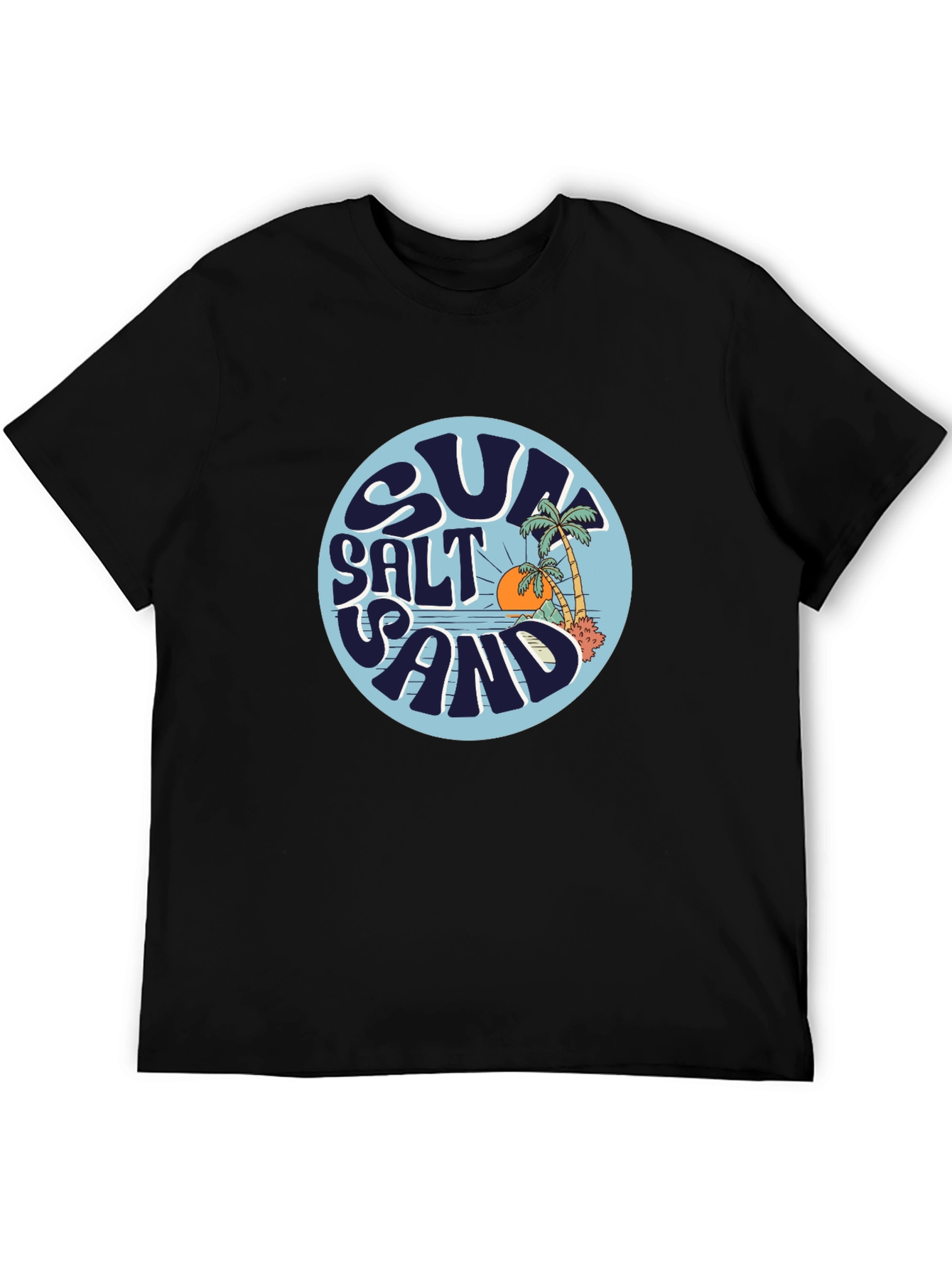 Sun Salt Sand Graphic Tee - Black