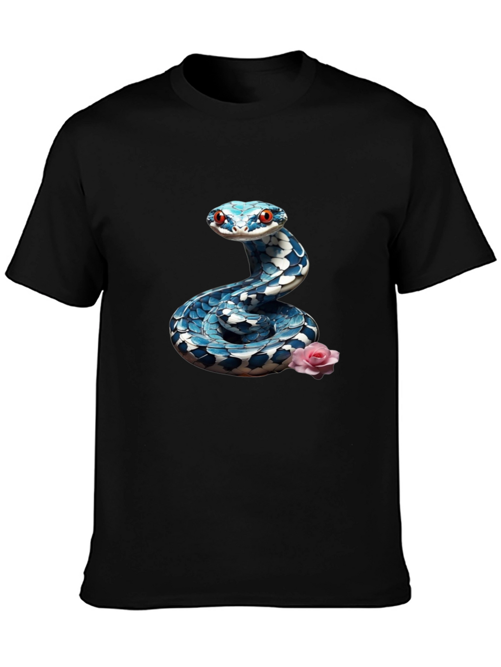 Snake & Rose Graphic Tee - Cool Print Shirt