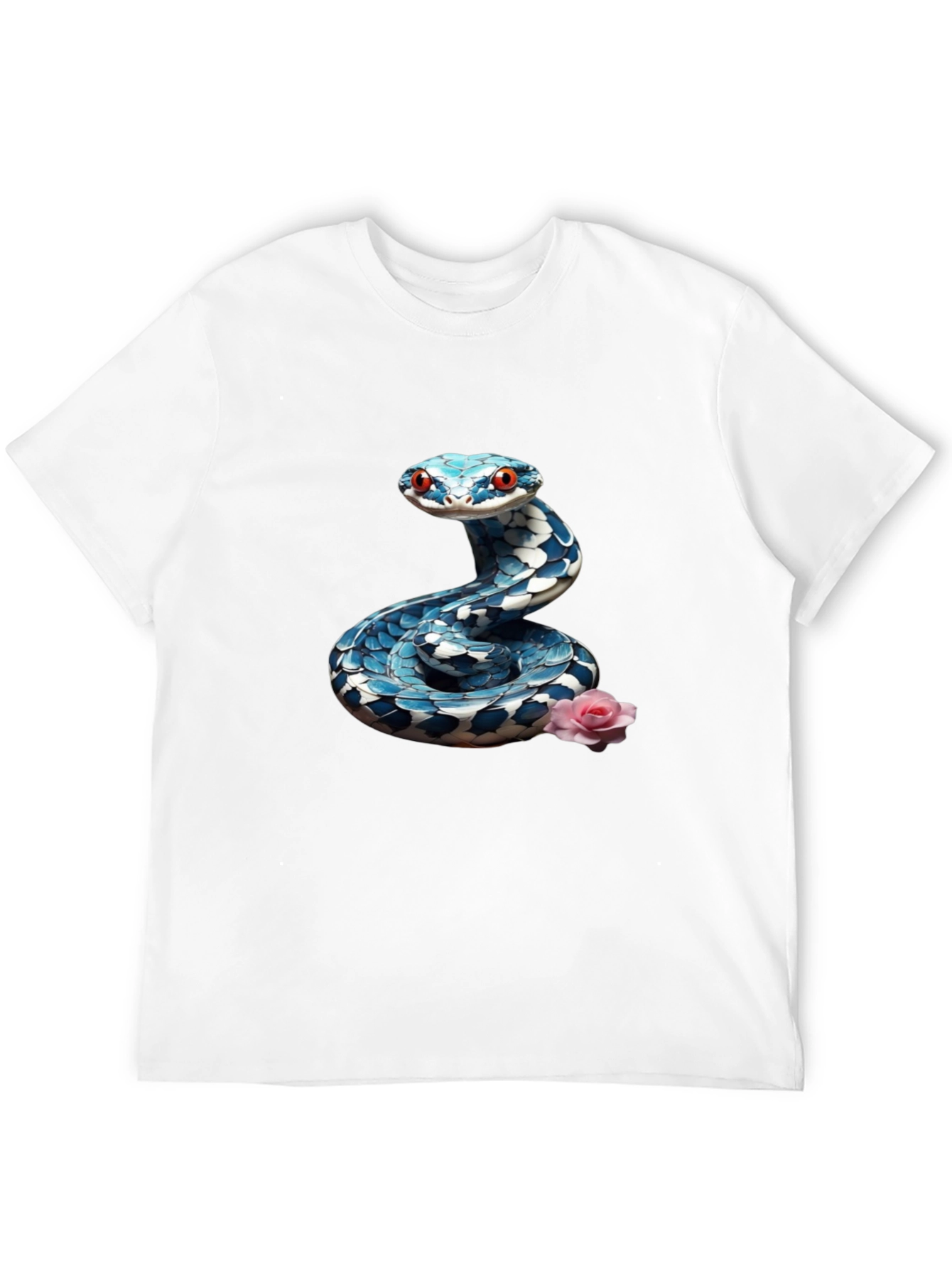 Snake & Rose Graphic Tee - Cool Print Shirt