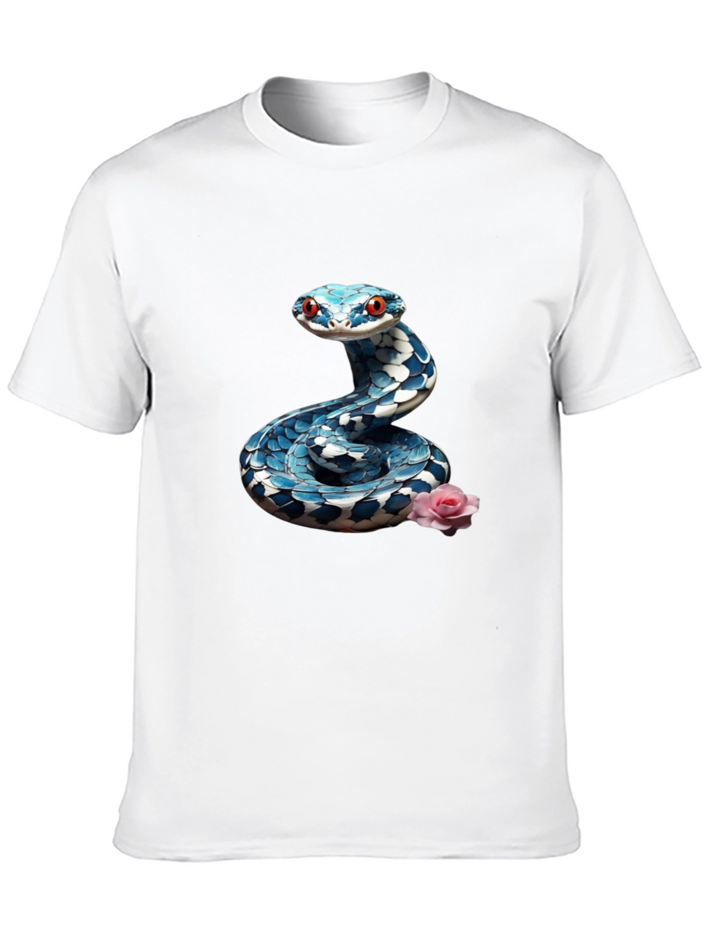 Snake & Rose Graphic Tee - Cool Print Shirt