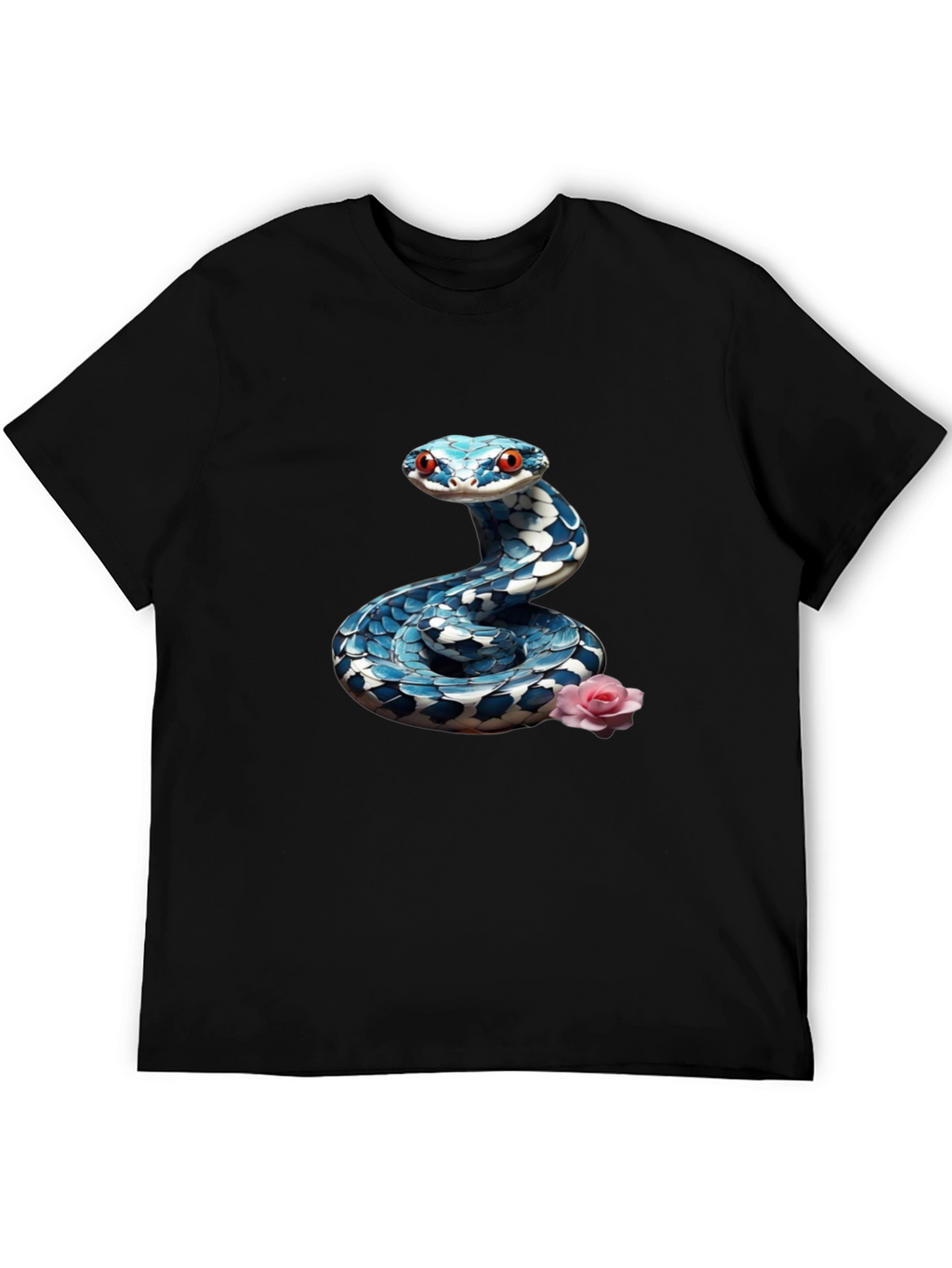 Snake & Rose Graphic Tee - Cool Print Shirt