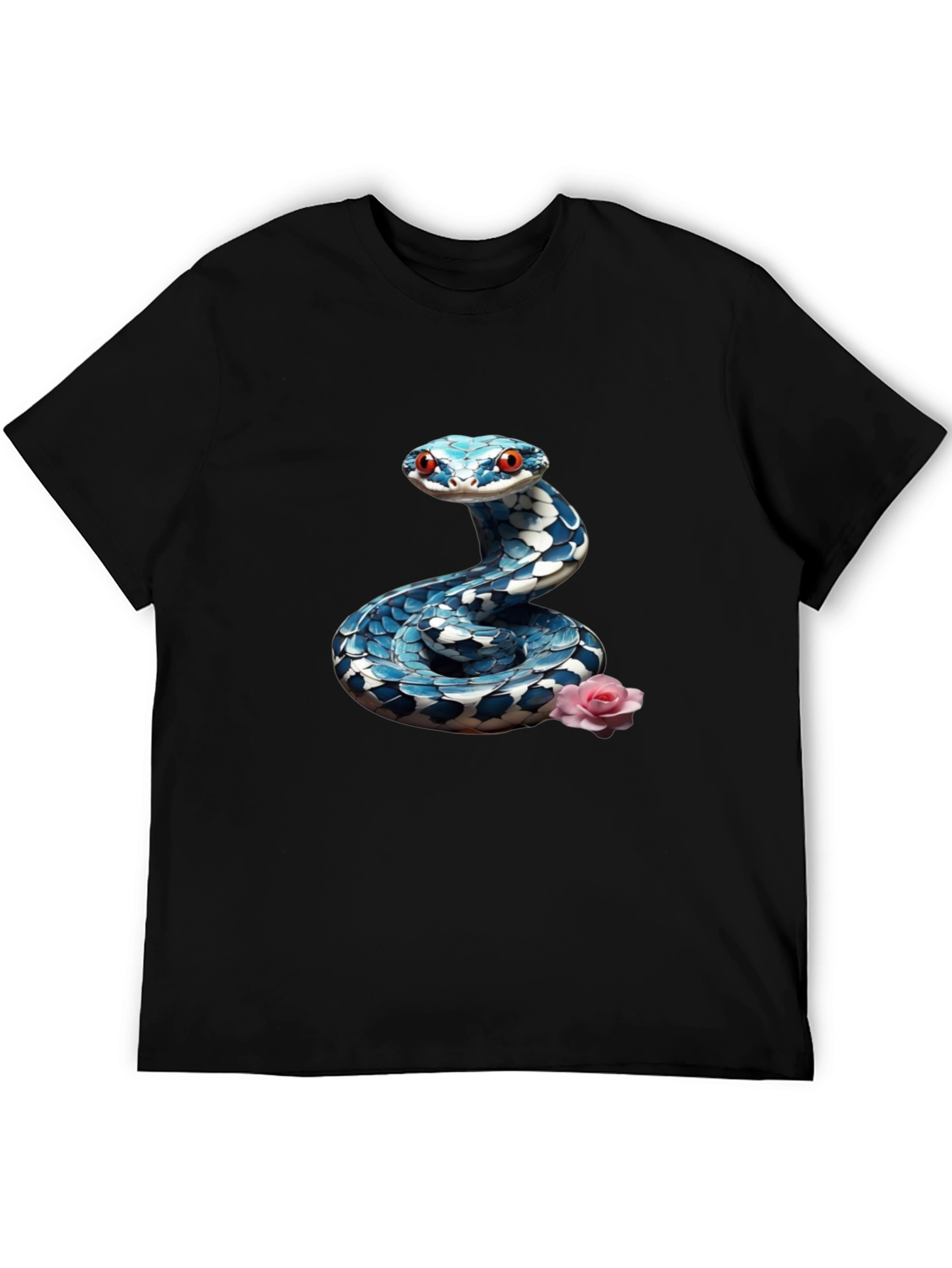 Snake & Rose Graphic Tee - Cool Print Shirt