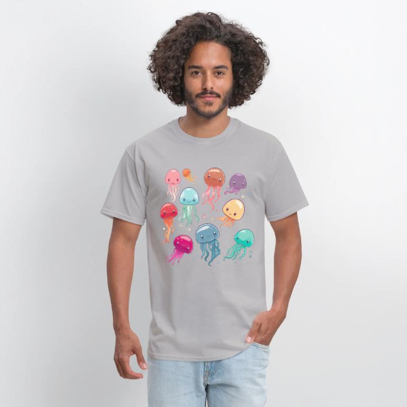 Jellyfish Shoal Sea Beach Meduse Marine Diver