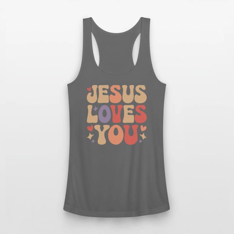 Jesus Loves You Christian Christianity Groovy