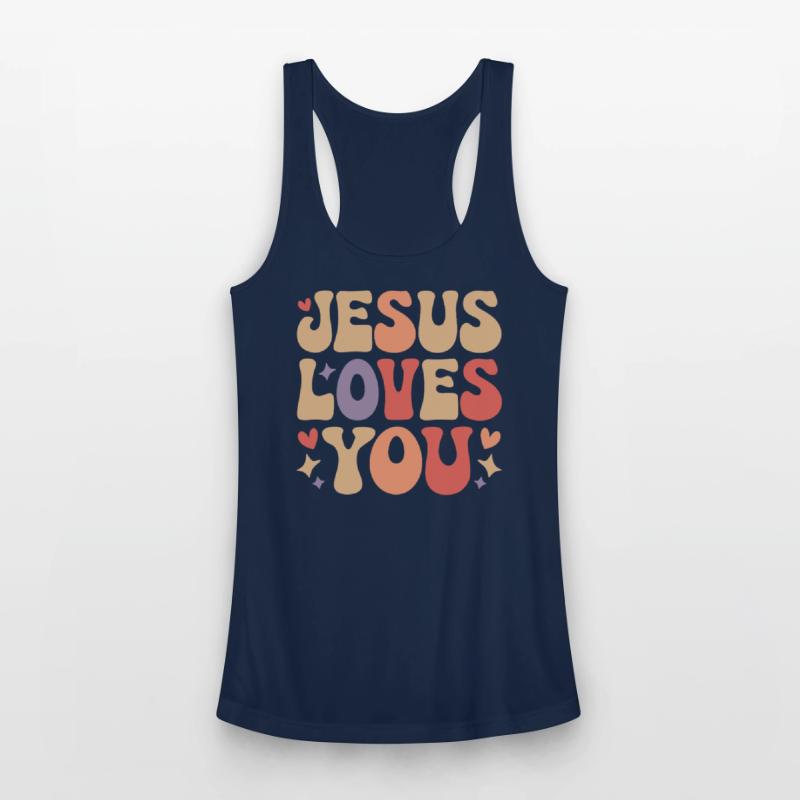 Jesus Loves You Christian Christianity Groovy