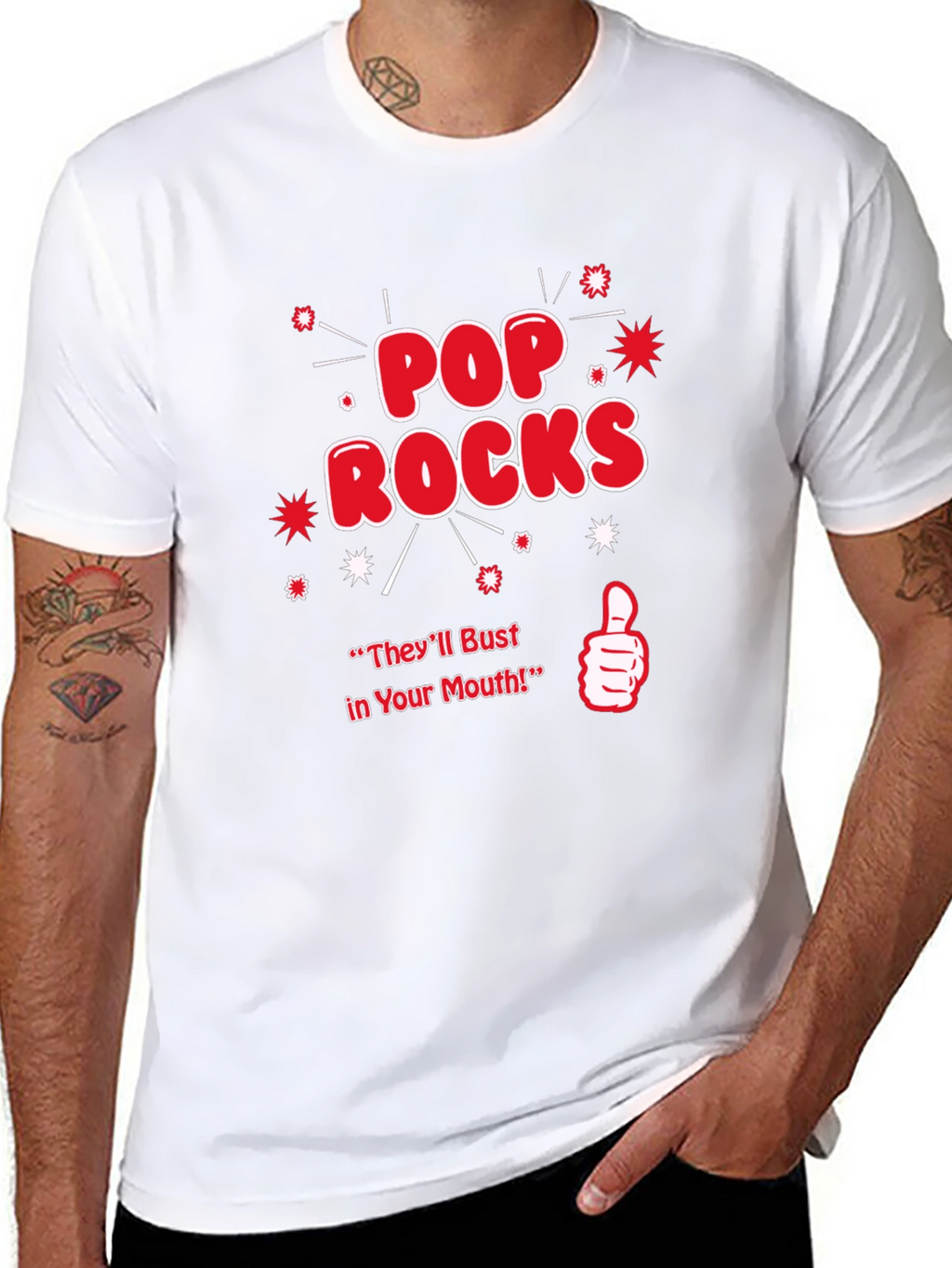 Pop Rocks T-Shirt - Theyll Bust in Your Mouth!