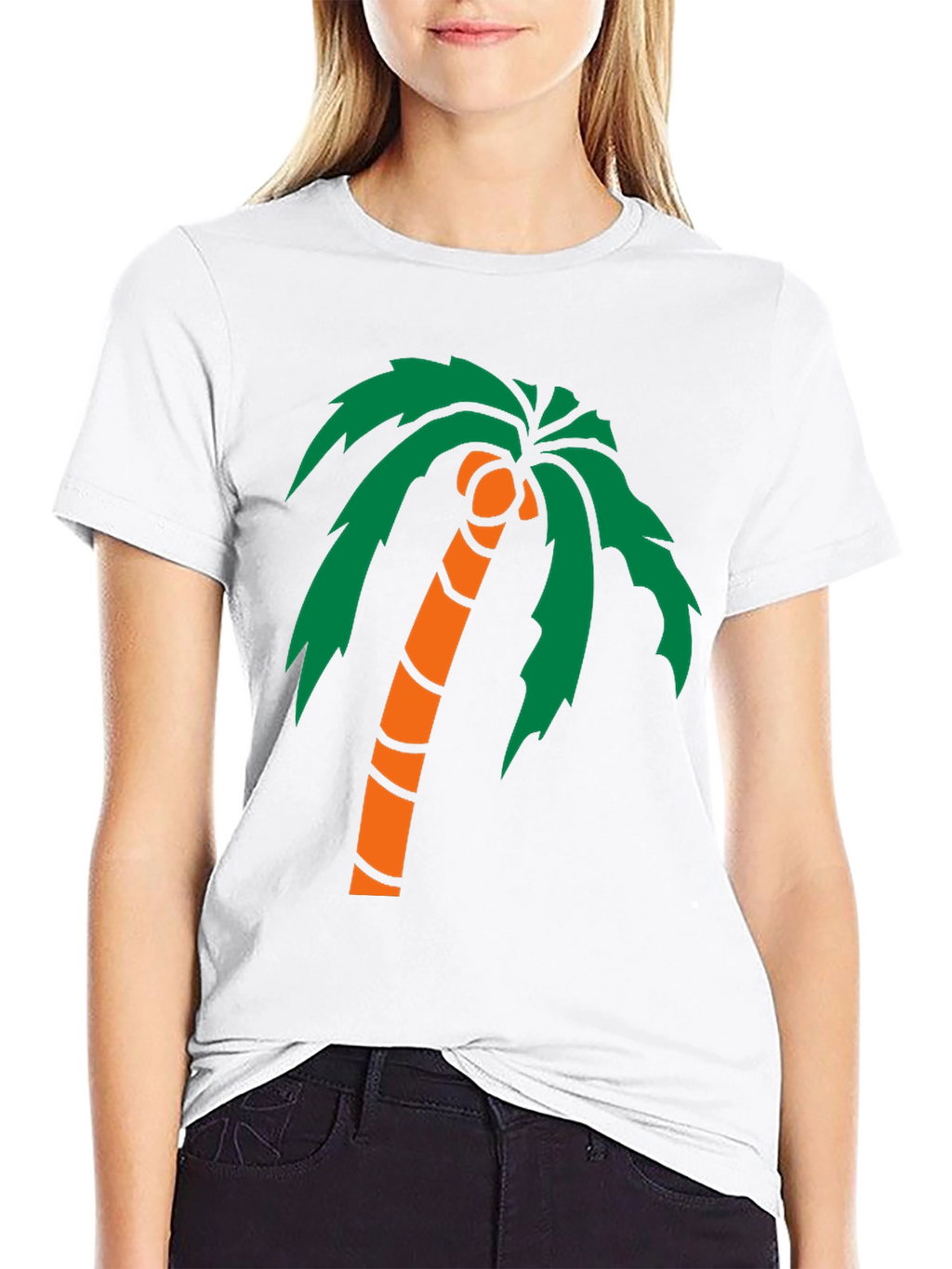 Palm Tree Graphic Black T-Shirt