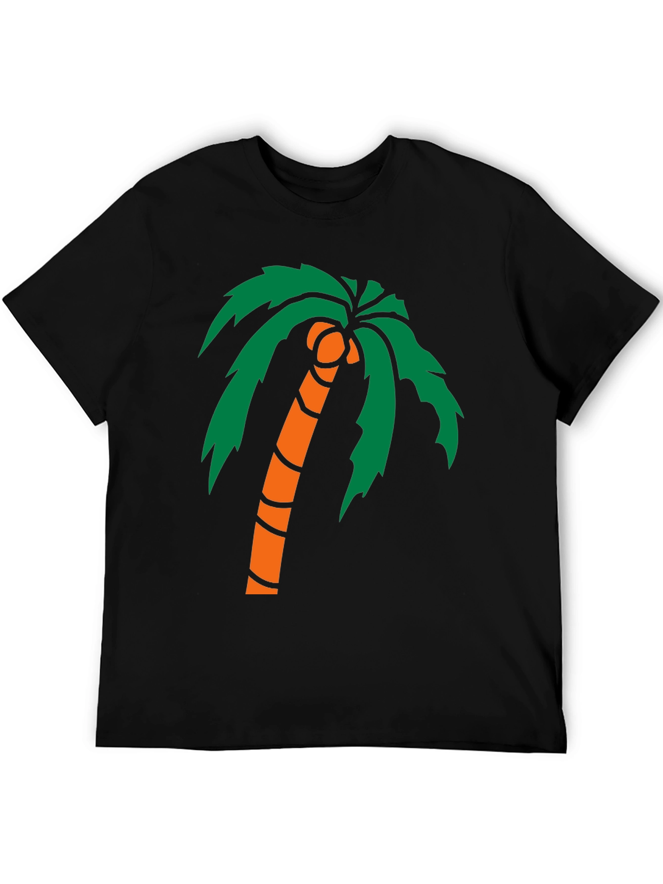 Palm Tree Graphic Black T-Shirt