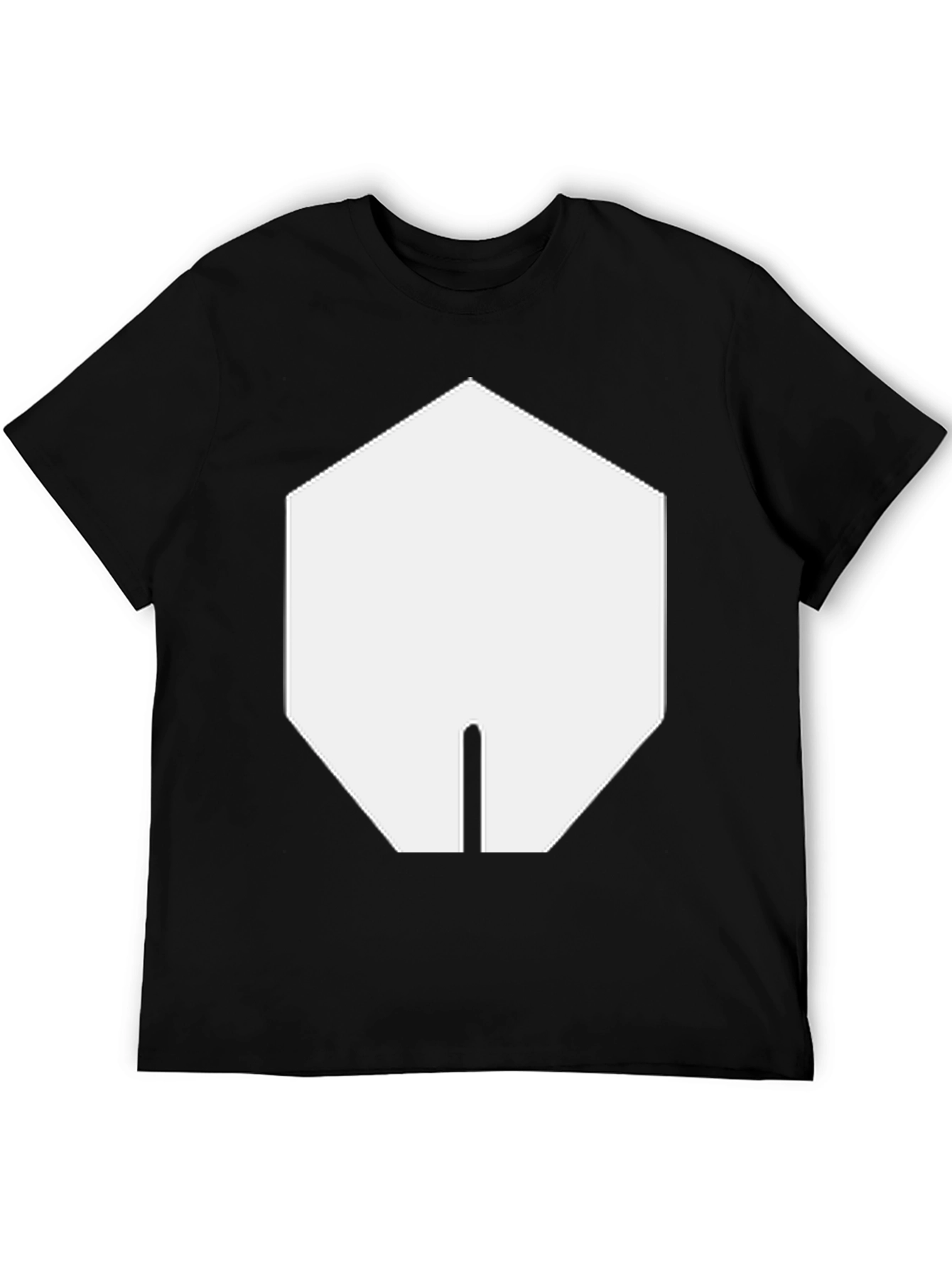 Geometric Graphic Tee - Black