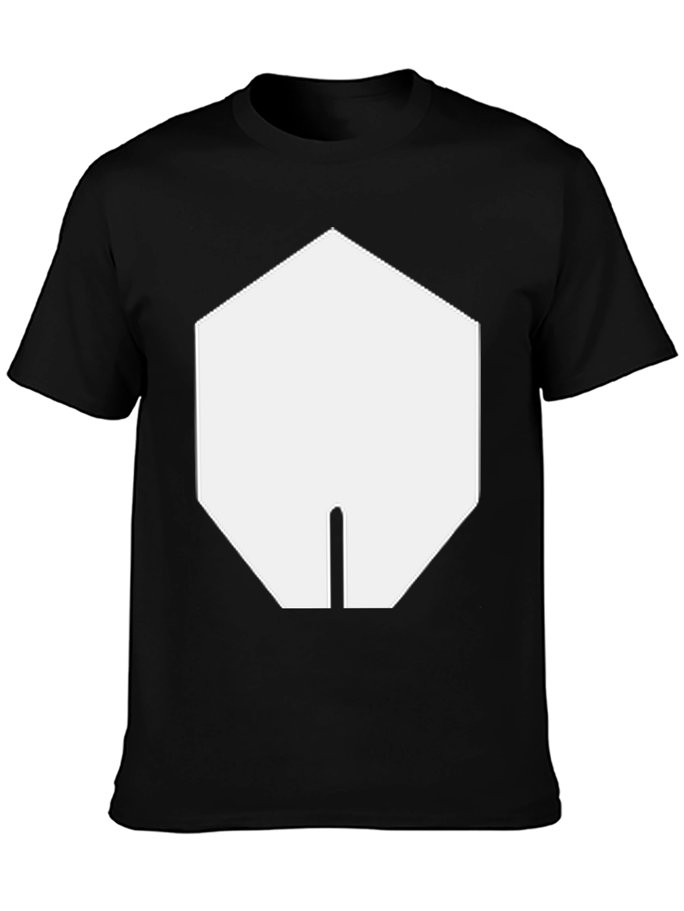 Geometric Graphic Tee - Black