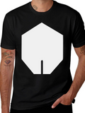 Geometric Graphic Tee - Black
