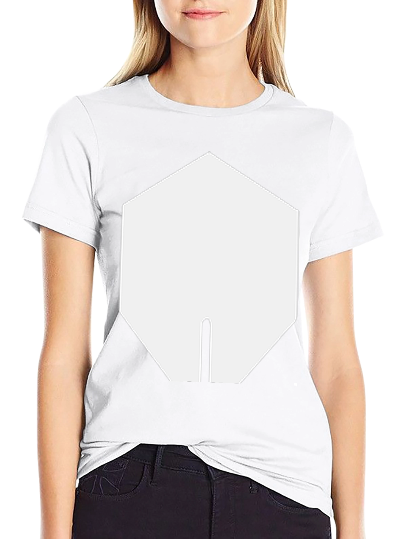 Geometric Graphic Tee - Black