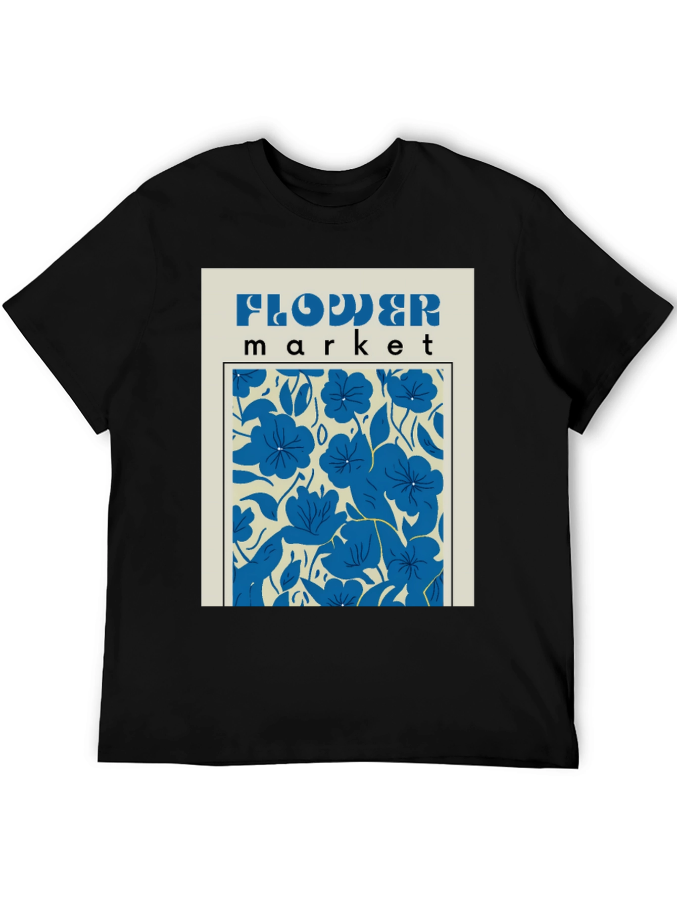 Flower Market Graphic T-Shirt - Modern Floral Tee