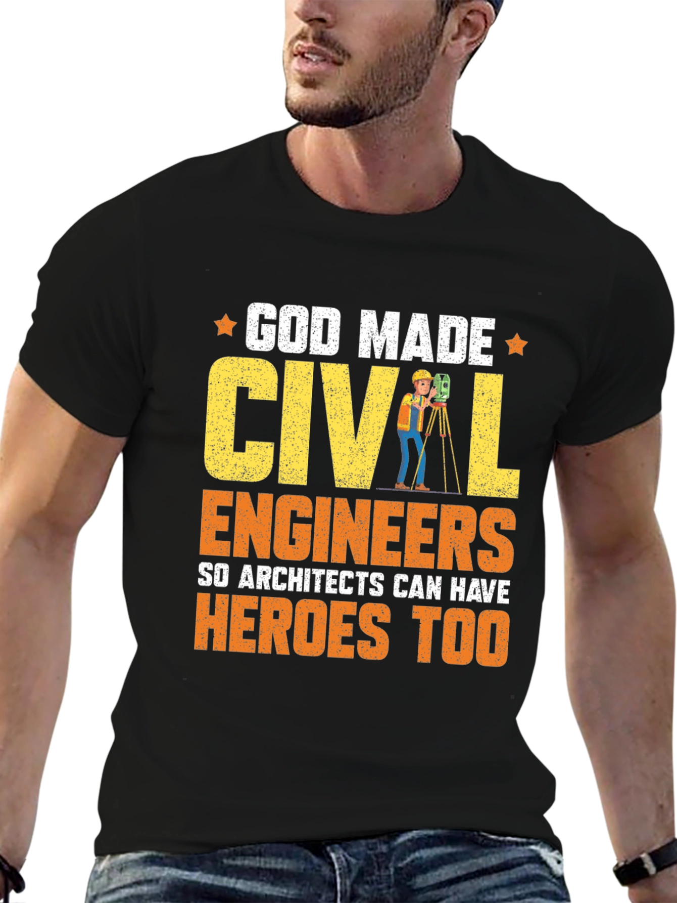 God Made Civil Engineers T-Shirt