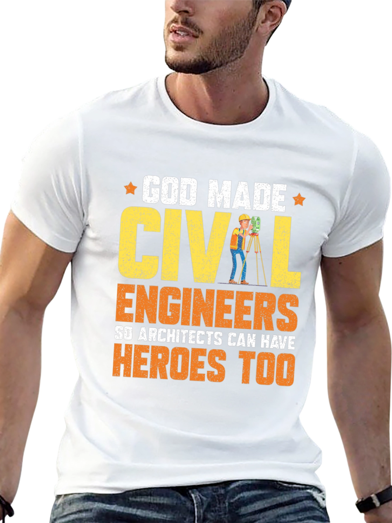 God Made Civil Engineers T-Shirt