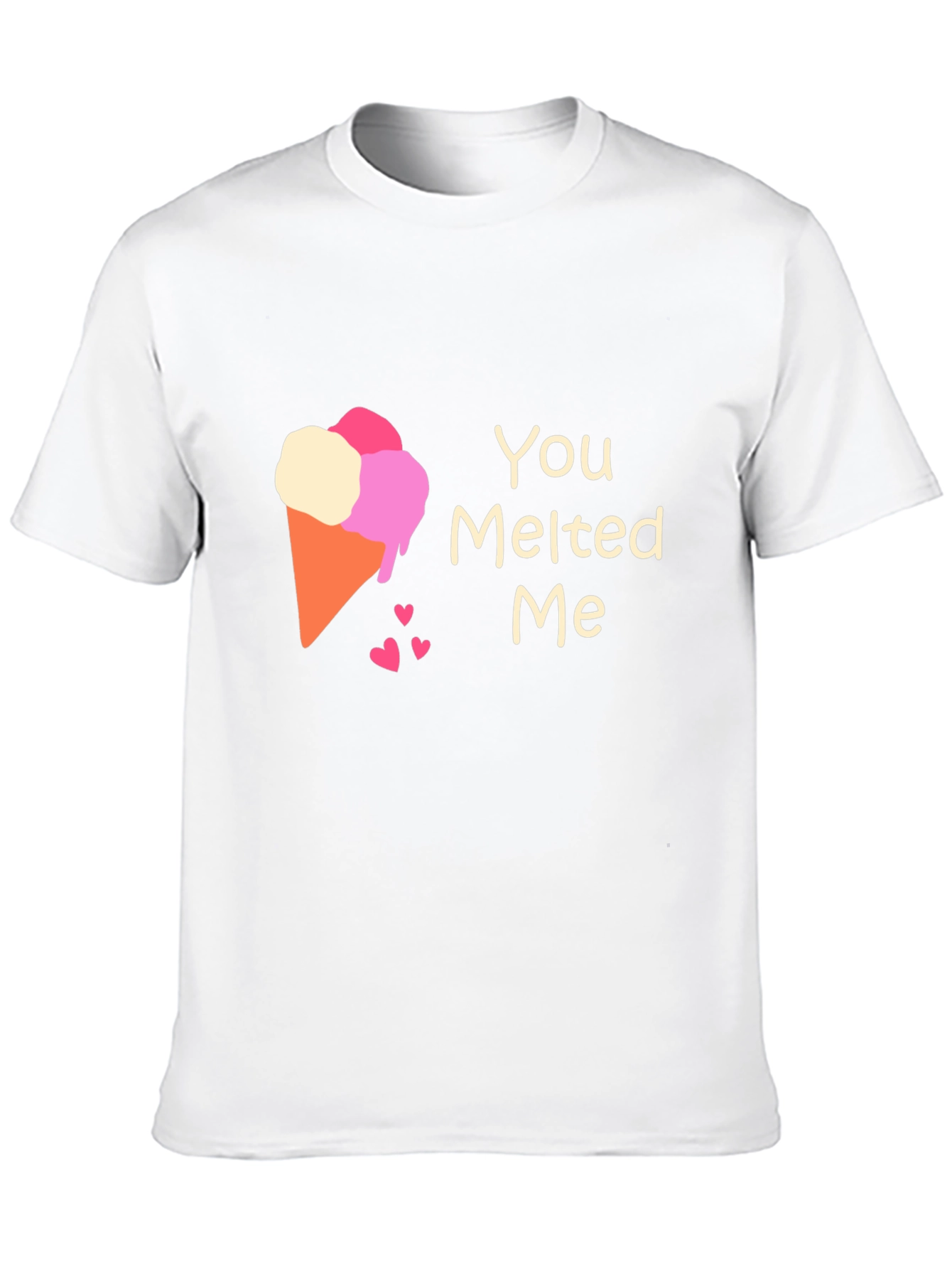 You Melted Me Ice Cream Cone Graphic Tee