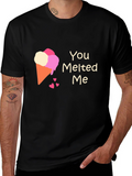 You Melted Me Ice Cream Cone Graphic Tee