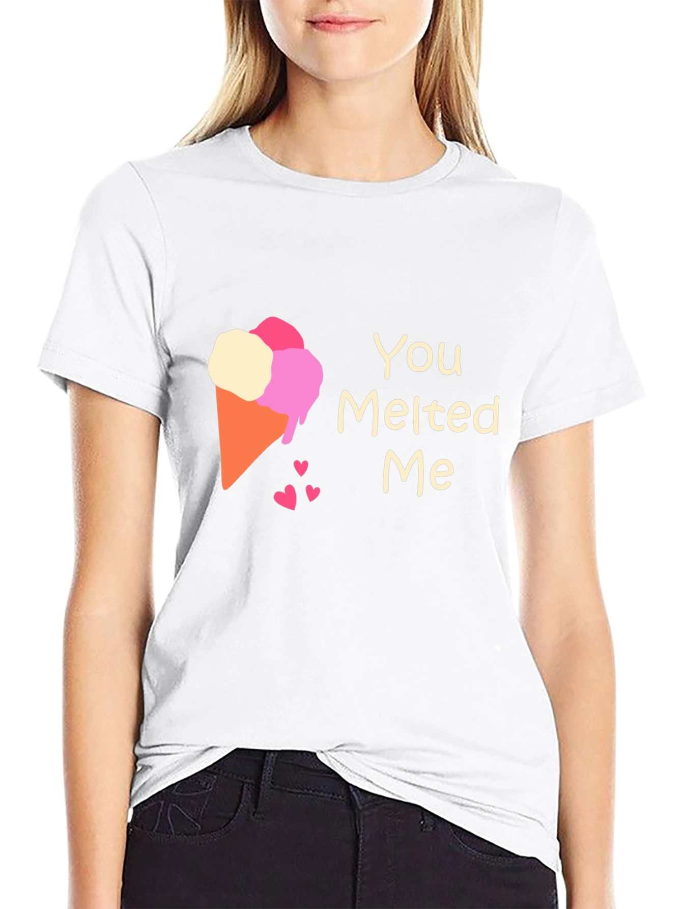 You Melted Me Ice Cream Cone Graphic Tee