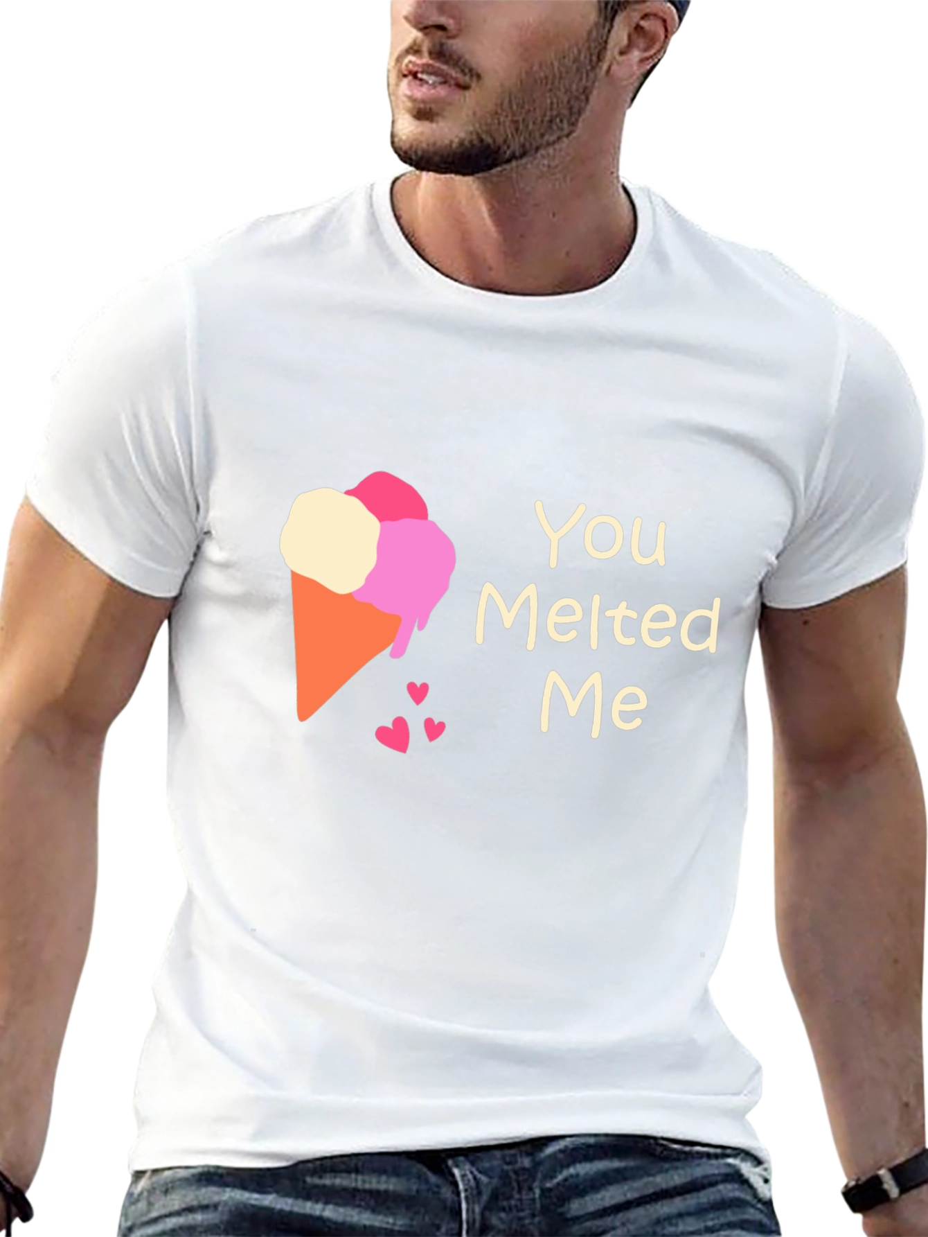 You Melted Me Ice Cream Cone Graphic Tee