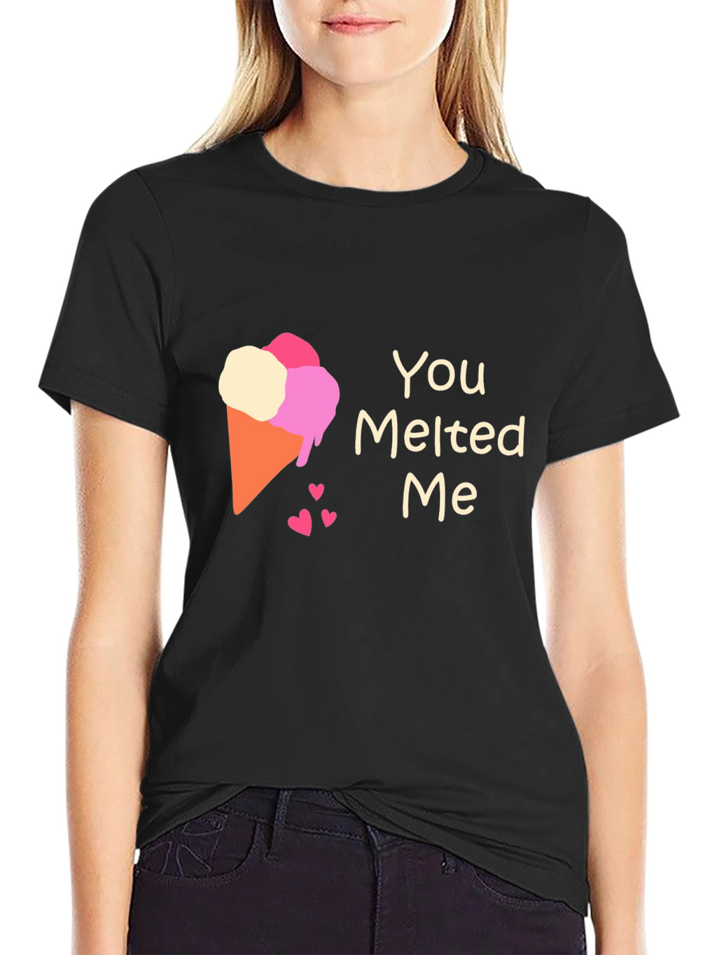 You Melted Me Ice Cream Cone Graphic Tee