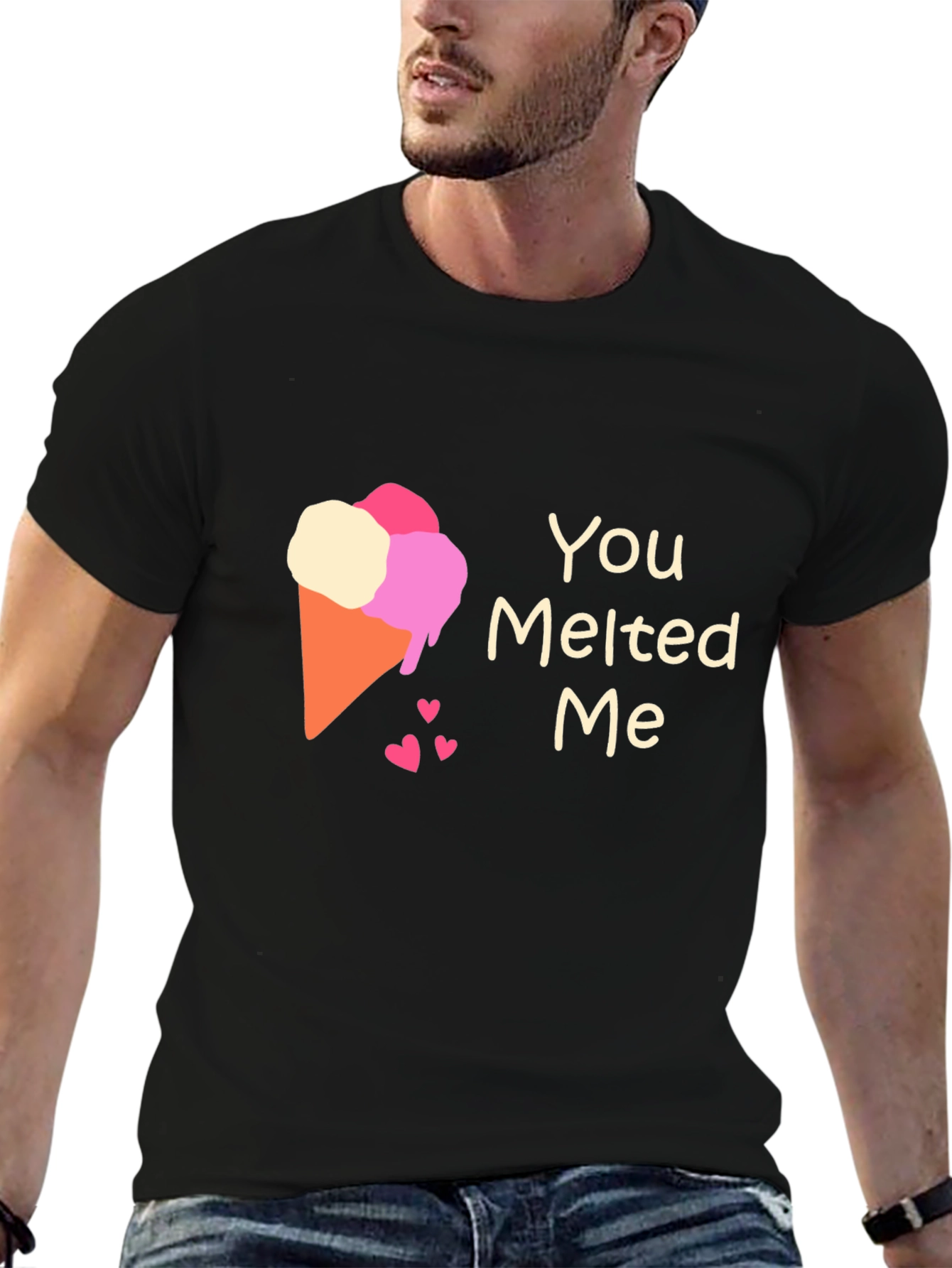 You Melted Me Ice Cream Cone Graphic Tee