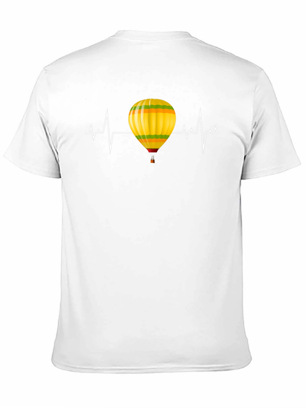 Balloon Heartbeat Graphic Tee - Soft Cotton Blend Shirt