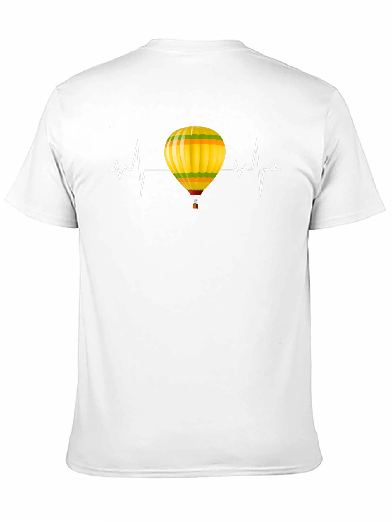 Balloon Heartbeat Graphic Tee - Soft Cotton Blend Shirt