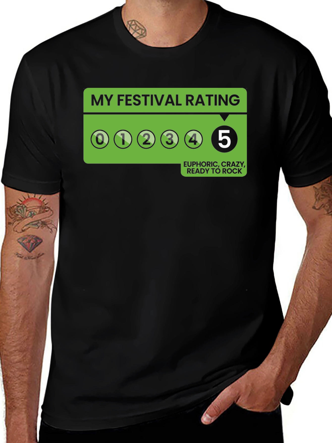 My Festival Rating T-Shirt - Euphoric Ready to Rock