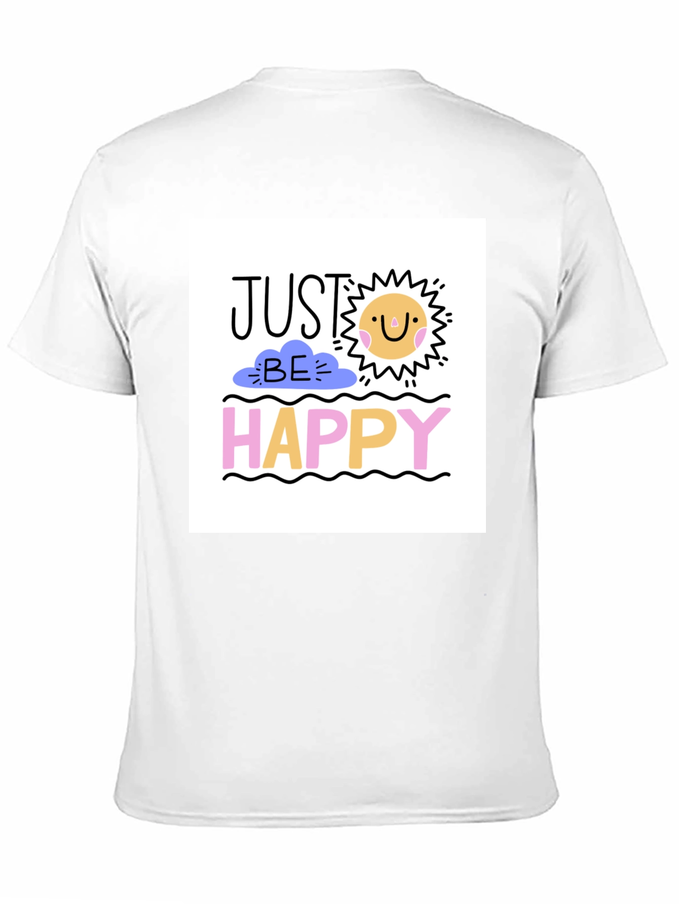 Just Be Happy Graphic Tee - Stylish Comfort