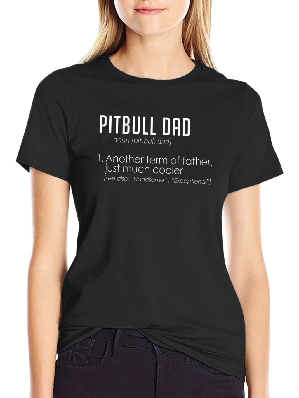 Pitbull Dad Definition T-Shirt - Cool Fathers Day Gift