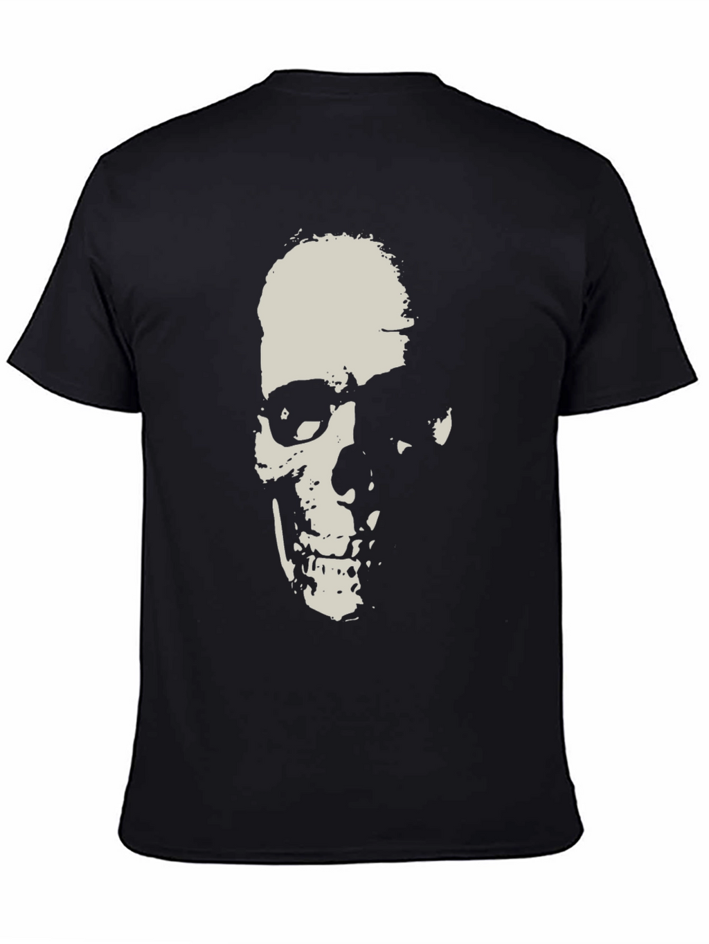 Grim Reaper Skull Graphic Black T-Shirt