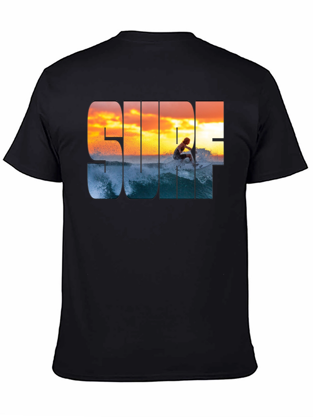 Surf Sunset Graphic T-Shirt - Casual Style