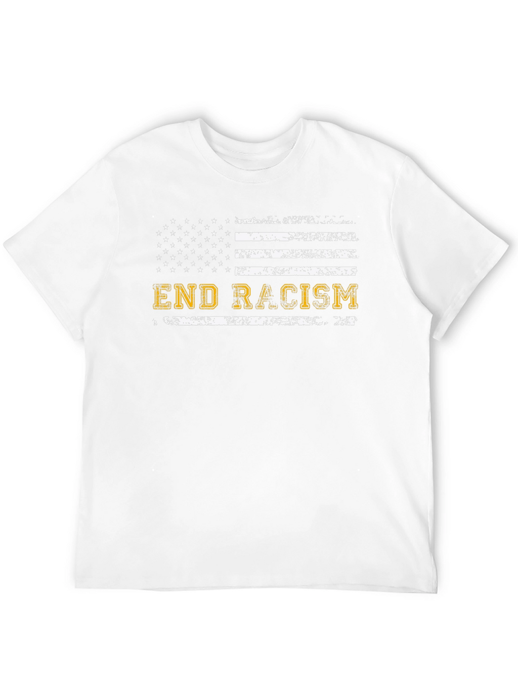End Racism American Flag T-Shirt
