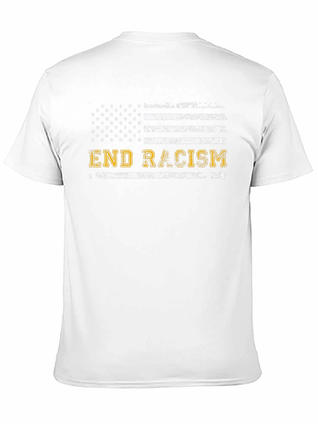 End Racism American Flag T-Shirt
