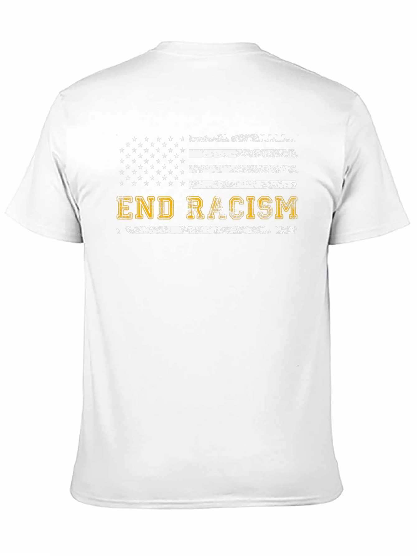 End Racism American Flag T-Shirt