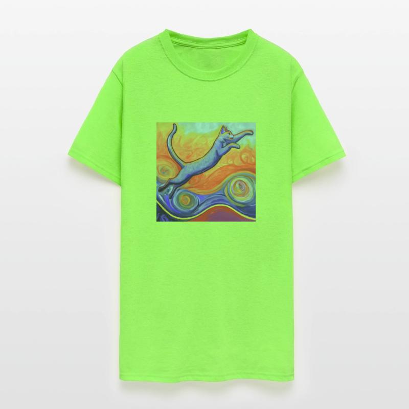 Jumping Cat Painting