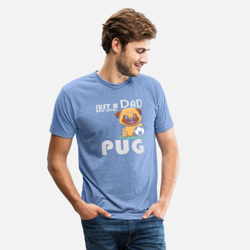 Just A Dad Who Loves Pug Funny Pug Pugfather Pet V
