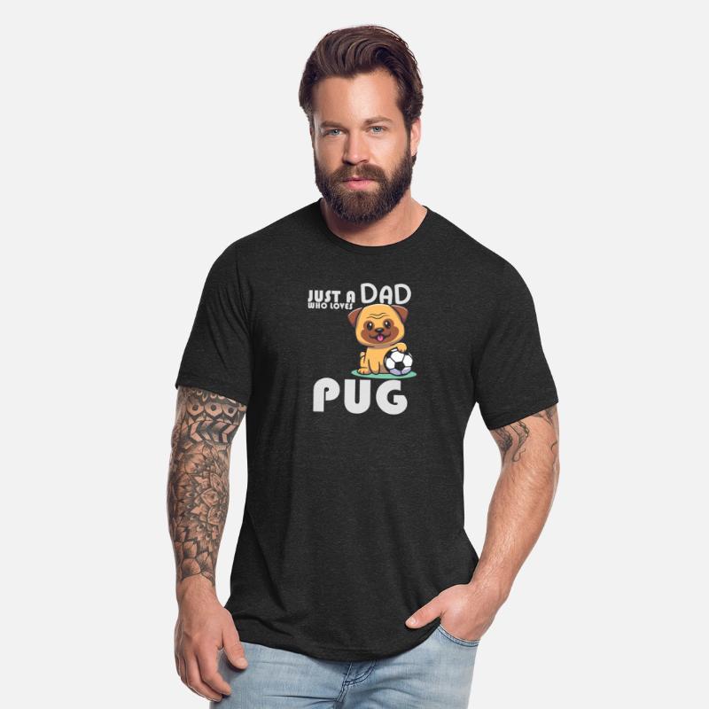 Just A Dad Who Loves Pug Funny Pug Pugfather Pet V