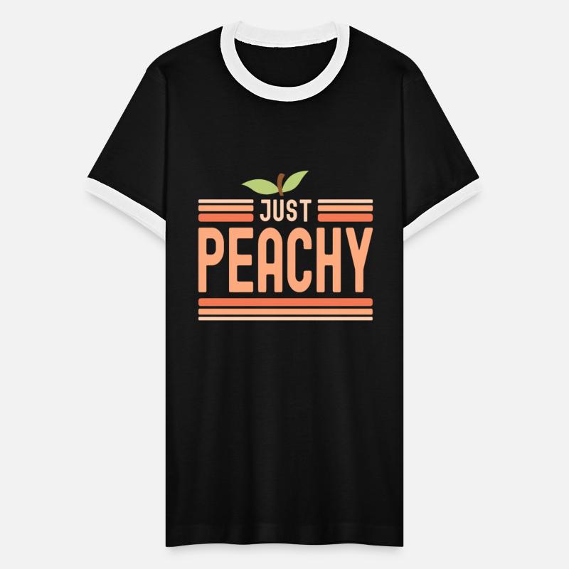 Just Peachy Cute Peach Fruit Peach Pun Phrase